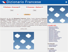 Tablet Screenshot of dizionario-francese.com